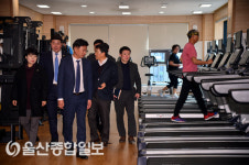 이선호 울주군수, 구영리 국민체육센터 시설 점검