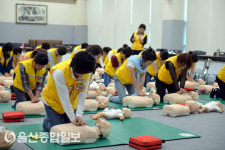 대한적십자사 울산지사, 적십자봉사원 대상 응급처치법 교육 개최