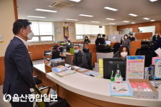 이선호 울주군수, 청량읍 행정복지센터 방문