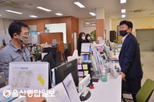 이선호 울주군수, 청량읍행정복지센터 방문