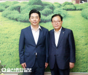 박순철 울산 남구청장 권한대행, 이채익 국회의원과 환담