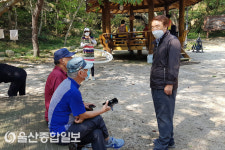 정천석 울산 동구청장, 명덕호수공원 방문