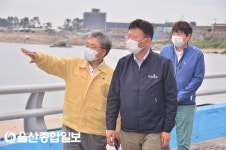 이선호 울주군수, 서생면 나사리 해안도로 포트홀 현장방문