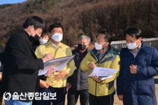 이선호 울주군수, 상북 소호마을 산사태 피해지역 방문