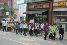 화순경찰서-제일중 학교폭력예방 길거리 캠페인