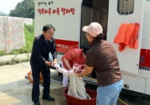 영광군, 경로당 찾아 이동세탁 봉사