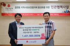 사회보장協 활성화 사업 지원금 전달