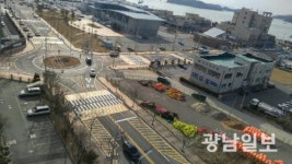 목포시, 북항 신안수협사거리 회전교차로 준공