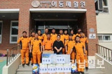 광산소방서, 폭염 속 사회복지시설 봉사