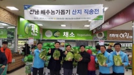 농협광주유통센터, 전남 배추농가 돕기 산지 직송전