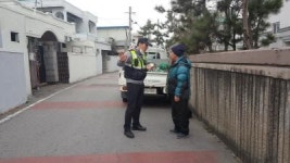 송정파출소 ‘112만남 순찰 활동’ 전개