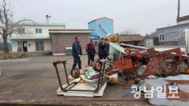 해남군 마산면, 고철 판매로 마을 발전 견인