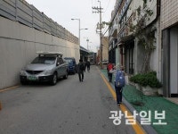 마의 도로 동운고가 옆길…학교가기 겁나요