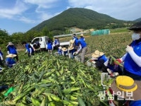 여수시도시관리공단, ‘동행’ 봉사단 농촌 봉사활동