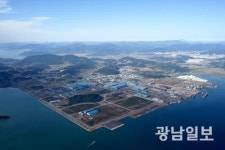 광양만경제자유구역 산업시설용지 바닥