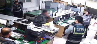 [영상] 서대전지구대 경찰관 흉기 위협 50대 검거