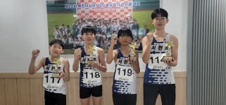 서천초, 서천 육상 최초 400m 계주 전국1위 달성