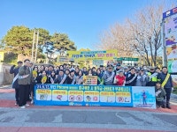 계룡 엄사중서 등굣길 전동킥보드 안전 합동 캠페인