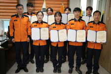 계룡소방서, 하트·라이프세이버 인증서 수여