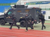 테러 현장 방불 ··· 논산경찰, 실전급 대테러 합동훈련