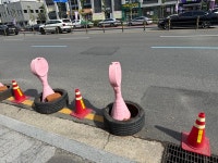 불법주정차로 몸살 앓는 수침교-용문역 네거리