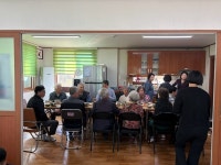 청양군, 경로당 무상급식 시범사업 점검