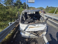 동서천IC 부근 주행 중이던 화물차 화재