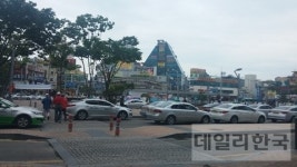 [포토] 메르스 공포에 평택역 앞에는 행인은 없이 빈택시만 대기중