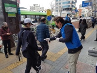 메트로적추병원·부산영오륜로타리클럽, 코로나19 확산방지 방역활동