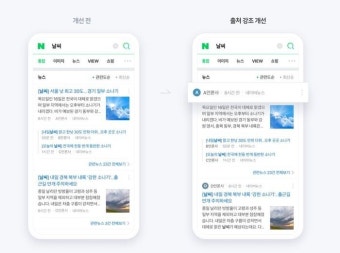 네이버, 모바일 뉴스 검색화면 개편…기사 제목보다 언론사 강조