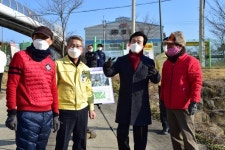 진주시, 정촌면 우수저류지 내 파크골프장 조성공사 현장 점검