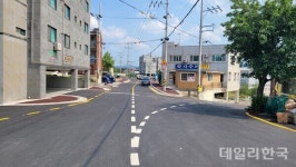 경산시, 진량 평사2리 도시계획도로 확장·개통