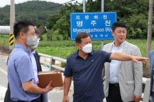 차영수 전남도의원,  수도권 물폭탄 사태에  지방하천 현장 점검