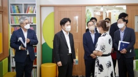 김대중 전남도교육감, 직장어린이집 · 시설관리직원 등 격려