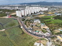 경산시, 압량 신대리 진입 도시계획도 확장 개통