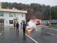 대전시설관리공단, 위생처리장 합동 소방훈련