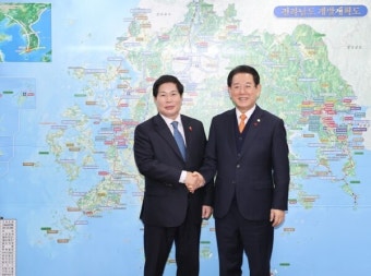 공영민 고흥군수 김영록 전남지사, 현안 공동대응 협의