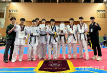 경일대, 전국대학태권도 개인선수권대회 5인조 단체전 1위