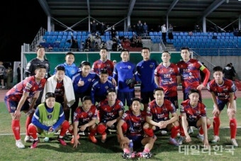 '강현묵 극장골' 김천상무, 대전코레일 꺾고 FA컵 3R행