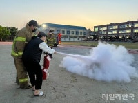 영천여고, 소방서와 합동 야간 기숙사 화재대피 훈련