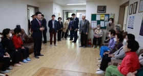 이응우 계룡시장, 관내 노인복지관·경로당 방문