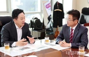 대화 나누는 이철우 경북도지사와 원희룡 국토부장관