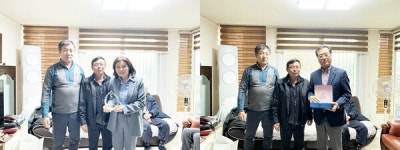 조원휘 부의장·이금선 의원, 유성구 구룡동 주민 감사패 받아