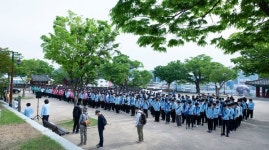 진주 대아고, 충무공 탄신기념 행군 실시