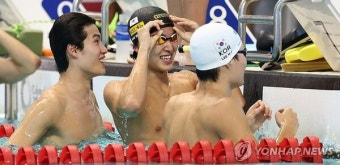 남자 계영 800ｍ, 예선 7위…단체전 사상 첫 결승