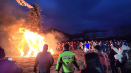 광양 옥룡면, 정월대보름 달집태우기 성료