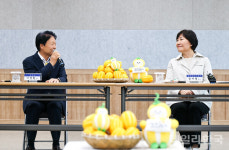 송미령 농식품부 장관, 성주참외 수출 검역 현장 방문