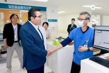 김동일 보령시장, 보령아산병원 지역응급의료센터 격려 방문