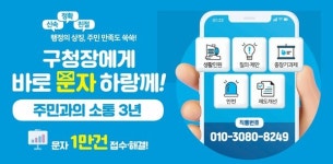 광주 서구, 바로문자하랑께 누적 1만건 돌파