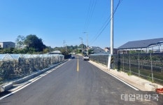 경산시, 압량읍 당리~신월 농어촌도로 500m 확장 개통